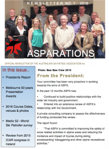asparations newsletter1 2016 cover